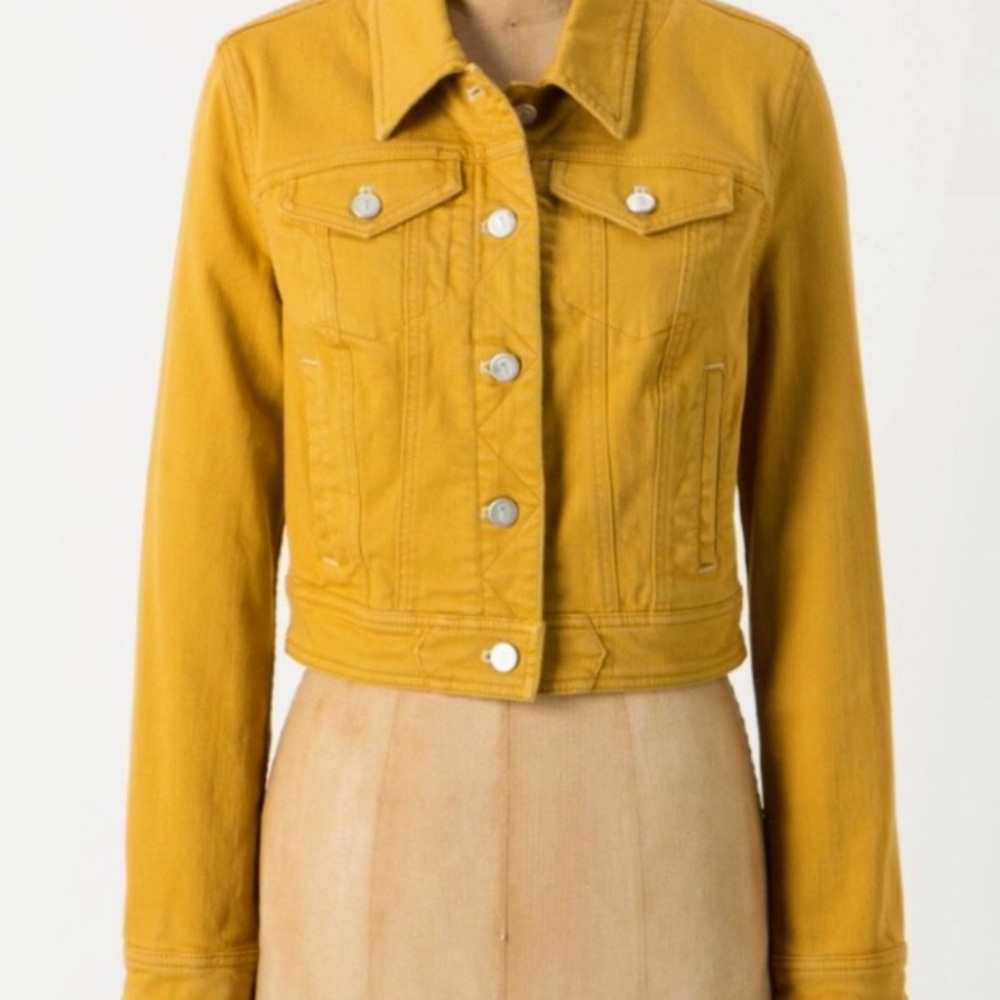Anthropologie Pilcro Mustard Jean Jacket